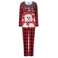 thumbnail image 5 of Tnhcen Women's Christmas Pajamas Set Holiday Sleepwear Soft Cozy Long Sleeve Pocket Snowflake Print 2 - Piece Pajama Set S - 3XL Festive Home Wear, 5 of 6
