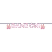 6 Count Bulk Pack Gamer Girl Letter Banner w/ Tassels, Iridescent