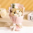 thumbnail image 1 of 1 unidad, mini ramo de rosas, ramo de jabón de rosas for el Día de San Valentín lleno de flores secas de gypsophila como regalo for tu novia, 1 of 2
