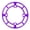P urple 32T 34T 36T, variant on Aluminum Alloy Mountain Bike Chainring Guard Crankset Protector