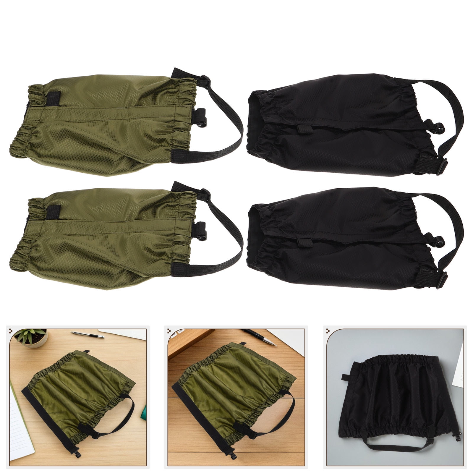 SEWACC Snow Gaiters Multi Oxford Cloth for Hiking Trail Running 2Pairs