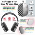 thumbnail image 2 of Protective Cover for AirPods Max Black And White Pattern=14 Headphones Aesthetic Print Snap On Cases, 2 of 5