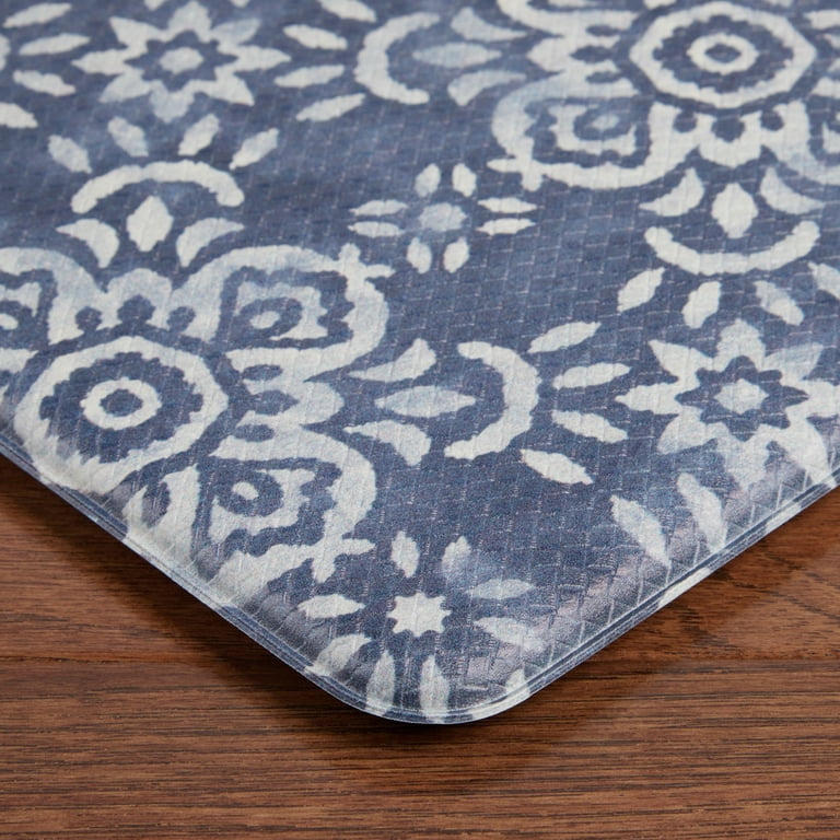 Better Homes & Gardens Azmi Kitchen Mat, Blue, 20