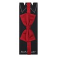 thumbnail image 3 of Jacob Alexander Men's Solid Color Extra Large Pre-Tied Bow Tie - Red, 3 of 5