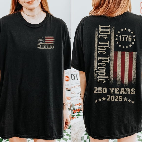 Retro 250th America Anniversary Shirt, US 250 Years Shirt, We The People Shirt, Vintage Independence Day Tee, 4th July Shirt