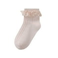 thumbnail image 1 of FAIWAD Toddler Girls Ruffle Socks Cotton Lace Frilly Cute Princess Socks Kids Ankle Crew Socks, 1 of 7