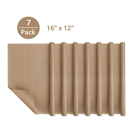 - 7-Pack Teflon Sheet for Heat Press Transfer Sheet, Non Stick PTFE 16