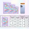 thumbnail image 6 of SJPACK Mylar Holographic Bags, Clear Seal Resealable Odor Proof Bags Purple Smell Proof Bags for Spice, Food, Flour, Sweets Packaging (100 Pcs, 3.1 * 5.1inch), 6 of 6