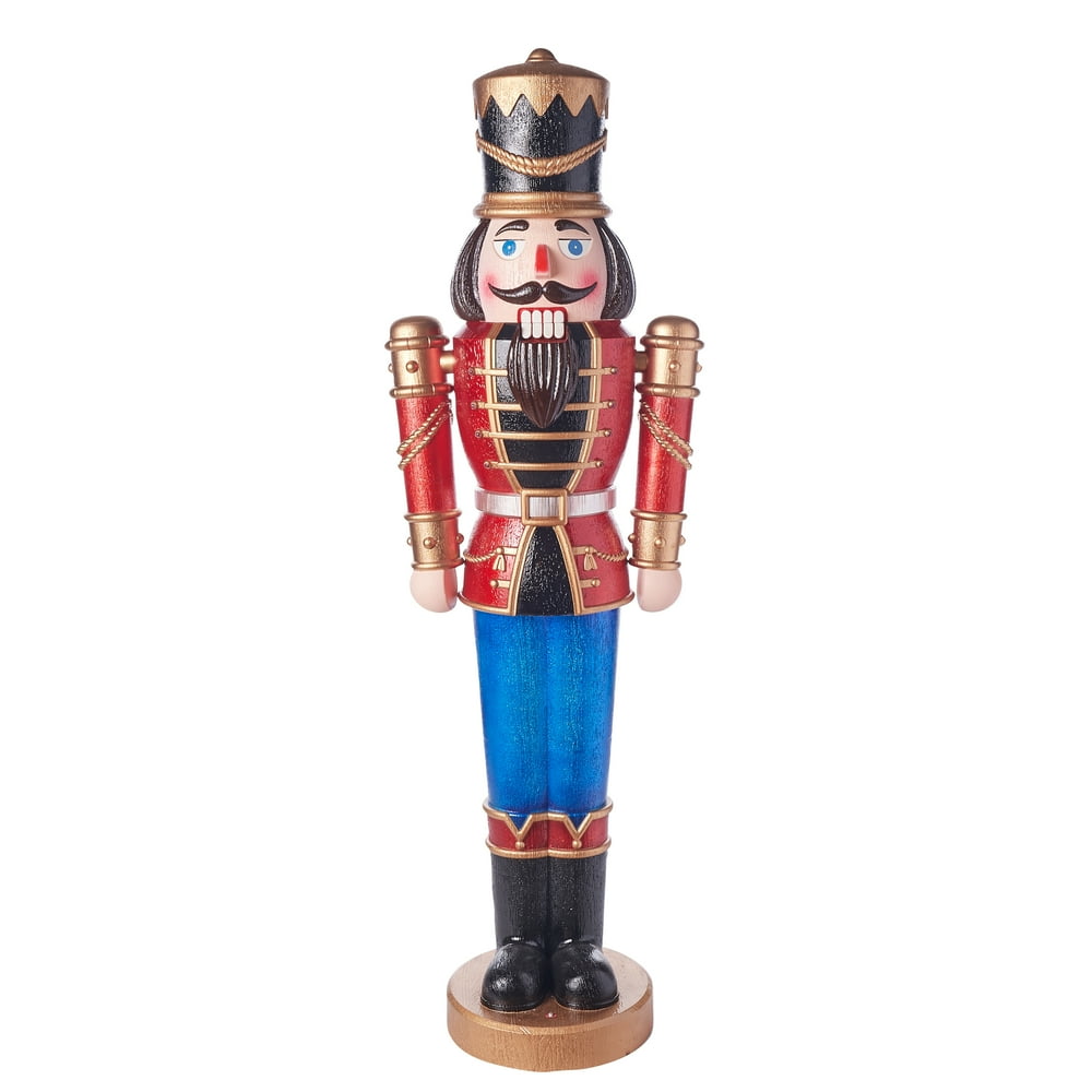 Holiday Time Multicolor Wood Decorative Nutcracker, 68 in