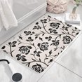 thumbnail image 3 of Pioneer Flower Floral Print Flannel Non Slip Door Rugs,Washable Door Mats Indoor,Decorative Door Mats,Dirt-Resistant and Absorbent Doormat for Entrance,Bedroom,Kitchen,Bathroom,31.5"x17", 3 of 4