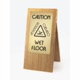 thumbnail image 2 of Cal Mil 852-52 Dark Wood Wet Floor Sign - 11.875 x 17.5 x 22 in., 2 of 2