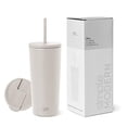 thumbnail image 1 of Vaso aislante moderno, sencillo, con tapa y pajita, 500 ml, 1 of 7