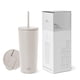 thumbnail image 1 of Vaso aislante moderno, sencillo, con tapa y pajita, 500 ml, 1 of 7