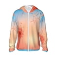 thumbnail image 2 of Uemuo The Sunset of Dandelion Pattern Women's Full Zip UPF 50+ Sun Protection Hoodie Jacket Long Sleeve Sun Shirt Hiking Outdoor Performance with Pockets-Medium, 2 of 9
