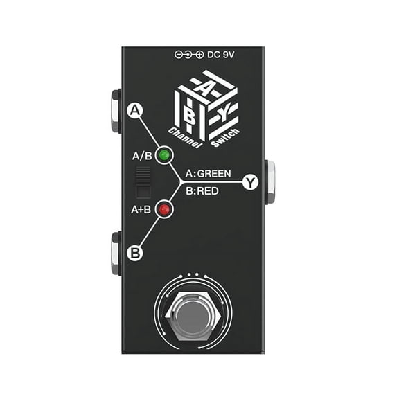 Channel Electric Guitar Pedal Instrument Universal ABY Line Selector Guitar Effector ABY Dual Channel Line Selection