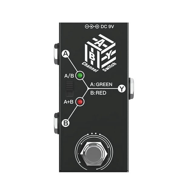 Channel Electric Guitar Pedal Instrument Universal ABY Line Selector Guitar Effector ABY Dual Channel Line Selection