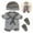Gray 7S2, variant on Staron Reborn Doll Clothes for 12 Inch Doll, Simulation Doll Outfits for Girls Play, Christmas Dress Set for Doll Gift Puzzle