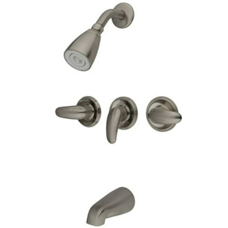 Kingston Brass KB6238LL Legacy Tub and Shower Faucet, Brushed Nickel