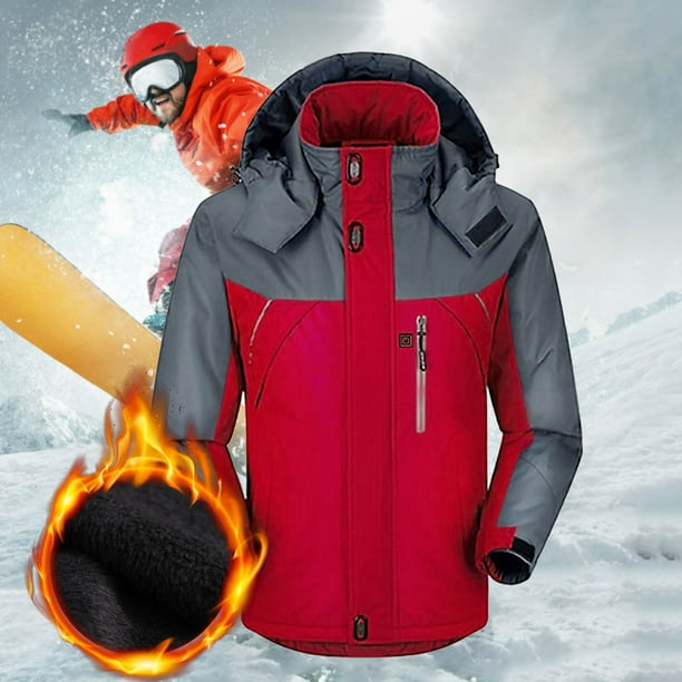 Chaqueta cálida para exteriores, calefacción, ciclismo, esquí y pesca, carga a través de la chaqueta calefactora Wmkox8yii jkg4571