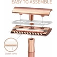 thumbnail image 2 of Jinsinto Rose Gold Women's Safety Razor with Stand - Metal Women's Razor - Safety Razor - Women's Shaving - Manual Shaving, 2 of 3