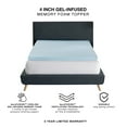 thumbnail image 3 of Bodipedic Essentials 4-Inch Gel-Infused Memory Foam Mattress Topper, Full, 3 of 5