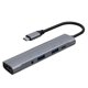 thumbnail image 1 of 2XL Orange Estación de acoplamiento 5 en 1 Hub USB C compatible con HDMI 4k@30hz+pd, 1 of 5