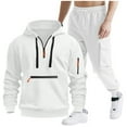 thumbnail image 2 of Abomasnow Men's Sweatsuits 2 Piece Track Suits Set Half Zip Drawstring Hooded Sweatshirts and Jogger Sweatpants S-3XL, 2 of 9
