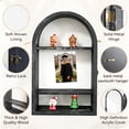 thumbnail image 3 of GraduationMall Shadow Box 10x16 Display Cases with Linen Back and Removable Shelves, Picture Frame Wedding Bouquet Memorabilia Medals Photo Memory Box for Keepsakes(Old Black), 3 of 7