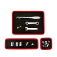 thumbnail image 4 of 3Pcs Heavy-Duty Magnetic Tool Mat for Repair, Keeps Wrenches and Screws Secure Under Hood, for Wrenches Screws Bolts Nuts Garage Workshop, 5X5In (Black1), 4 of 4
