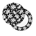 thumbnail image 3 of Goofa Lilies Flowers Printed Stool Covers Round, Waterproof Round Bar Stool Covers Anti-Slip Round Bar Stool Seat Cover with Elastic Bands Durable -12 inch, 3 of 7