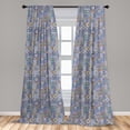 thumbnail image 5 of Ambesonne Moroccan Curtains, Grid Squares Pattern, Pair of 28"x63", Multicolor, 5 of 5