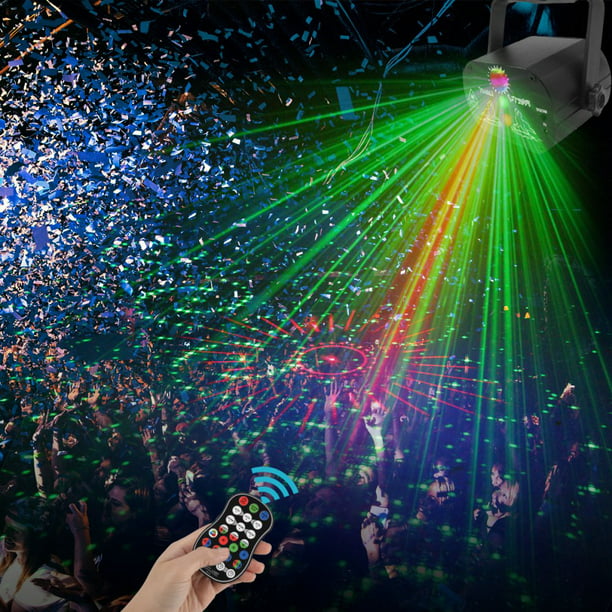 Party Lights, DJ Disco Lights, USB RGB Stage Effect Projector Lights with Remote Stage Lights Strobe lights Birthday Parties Wedding KTV Halloween Decorations Light - Walmart.com
