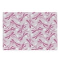 thumbnail image 1 of Dragonfly Cutting Board, Vibrant Spring Theme Beauty Pattern with Winged Inspirational Insect Image, Decorative Tempered Glass Cutting and Serving Board, Large Size, Pale Pink Fuchsia, by Ambesonne, 1 of 1