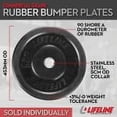 thumbnail image 3 of Lifeline Fitness 205 Lb. Rubber Bumper Plate Set, 3 of 8