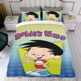 thumbnail image 4 of Bobby's World-themed Bed Sheet Set Three Piece Set Comfortable And Skin Friendly Unique Design Home Decor Gifts For Family Friends fans54x79Inches（135cm*200cm）, 4 of 6