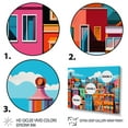 thumbnail image 3 of Designart "Pop Art Copenhagen I" Copenhagen Floater Framed Wall Art Living Room, 3 of 7