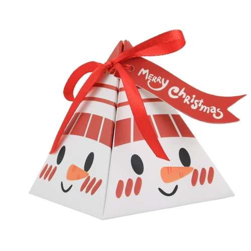 Christmas Candy Boxes Empty For Treat Boxes With Ribbon Red - Temu