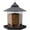 Black, variant on Twinkle Star Wild Bird Feeder, Outside Hanging Wild Bird Feeders for Garden Yard Outdoor Decoration, Hexagon Shaped with Roof Design for Sun-Proof and Rainproof