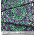 thumbnail image 2 of Soimoi Poly Georgette Fabric Moroccan & Mandala Kaleidoscope Decor Fabric Printed Yard 42 Inch Wide, 2 of 3