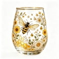 thumbnail image 3 of Floral Hummingbird Gold Trim Tumbler, Elegant Stemless Glass, Art Hand-Painted Stemless Glass, Stylish Drinking Cup for Tea (-selling Collection), 3 of 5