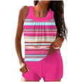 thumbnail image 2 of Traje de baño conservador tankini para mujer, estampado, talla grande, de dos piezas, dividido, traje de baño de dos piezas, traje de baño tankini para mujer, traje de baño de 2 piezas para mujer, tra, 2 of 5