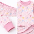 thumbnail image 4 of BenBen Kids Toddler Girl Pajamas Pj Set Short Sleeve Snug Fit Soft & Cozy Sleepwear Loungewear 2-Pack - Size 2Y to 10Y, 4 of 4