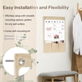 thumbnail image 3 of DOLLAR BOSS Mail Organizer with Whiteboard, Wall Mounted Mail and Keys Organizer Calendar Monthly Whiteboard with Multiple Pocket Organizer, Easy to Write & Clean, for Wall Home Office, Beige, 3 of 8