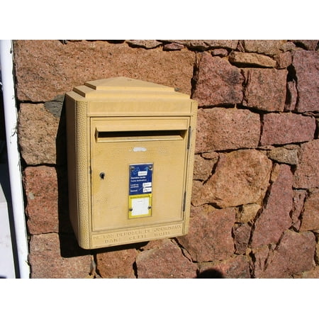 Corsica Box - Canvas Print France Mailbox Corsica Stretched Canvas 10 x 14