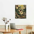 thumbnail image 3 of Nawypu Vintage Banjo Frog Art Posters Canvas Painting Creativity Aesthetic Green Poster Print Wall Art Pictures for Living Room Bathroom Home Decoration, 3 of 5