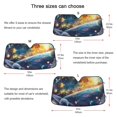 thumbnail image 5 of Milky Way Car Windshield Sun Shade Reflector Sunshade Foldable for Front Keeps Vehicle Cool, 5 of 8