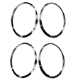 thumbnail image 1 of 2X for MINI F55 F57 03-18 Chrome Left Right Front Headlights Frame Headlight Eyebrow Ring Cover Trim Replacement, 1 of 4
