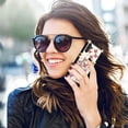 thumbnail image 6 of for Samsung Galaxy A14 Case for Women,Rivet Metal Corner Design Phone Case Cover with Bling Diamond Ring Suitable for Samsung Galaxy A14 4G/ 5G 6.6" BF-Pink Butterfly, 6 of 18