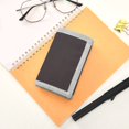 thumbnail image 7 of JIALIOU Nylon Trifold Card Wallet with ID Window Zipper Pocket for Men Women Teen Dark Coffee, 7 of 7