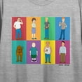 thumbnail image 3 of King Of The Hill Characters In Colored Boxes Crew Neck Short Sleeve Gray Heather Women's Crop Top-XS, 3 of 4